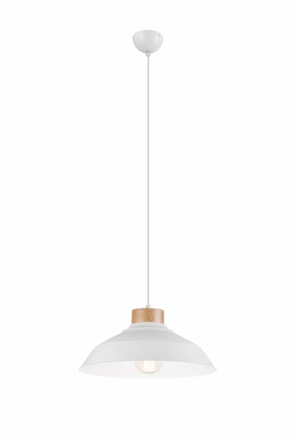 Pakabinamas šviestuvas, baltas