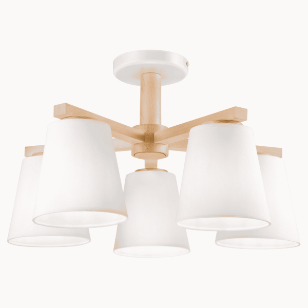 Skandinaviškas, Loft pakabinamas šviestuvas Ellie, baltas