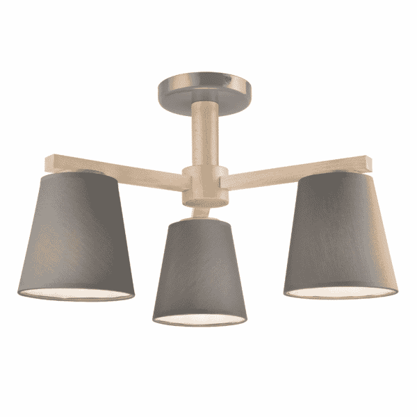 Skandinaviškas, Loft pakabinamas šviestuvas Ellie, pilkas