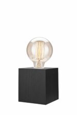 Skandinaviško stiliaus stalinis šviestuvas, juodos spalvos