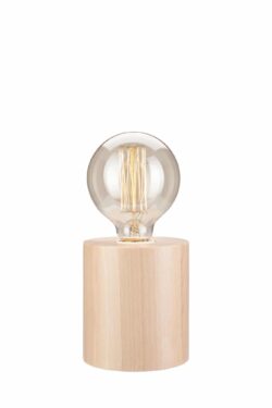 Skandinaviško stiliaus stalinis šviestuvas, naturalios spalvos