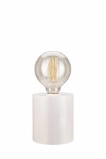 Skandinaviško stiliaus stalinis šviestuvas, baltos spalvos