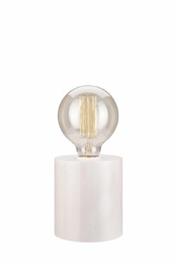 Skandinaviško stiliaus stalinis šviestuvas, baltos spalvos