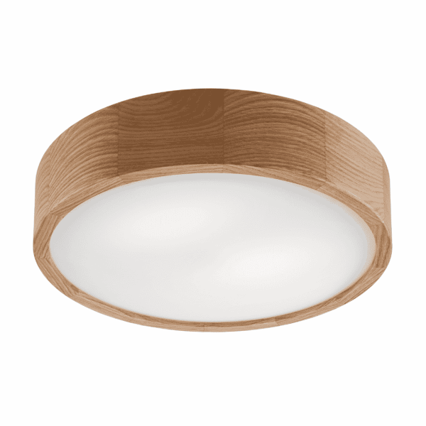 Apvalios formos pakabinamas šviestuvas Eveline, ąžuolo spalvos