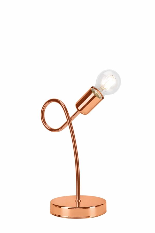 Šiuolaikinis, plieninis stalinis šviestuvas Camilla, bronzinės spalvos