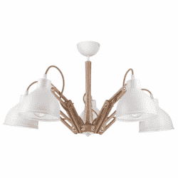 Skandinaviškas pakabinamas šviestuvas Marcello, baltas