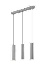 Aliuminis, loft pakabinamas šviestuvas Franco, pilkas