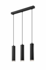 Aliuminis, loft pakabinamas šviestuvas Franco, juodas