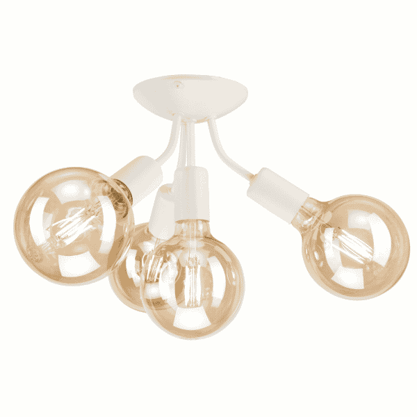 Pakabinamas šviestuvas Viggo iš plieno, baltas