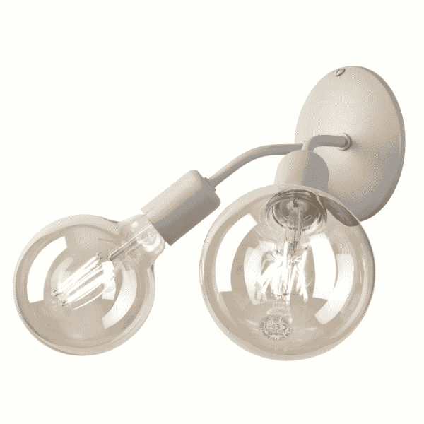 Sieninis šviestuvas Viggo iš plieno, pilkas