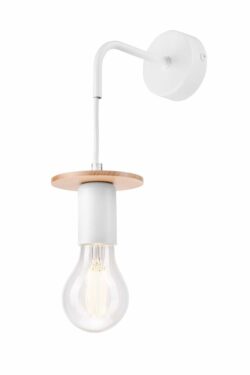 Modernus sieninis šviestuvas Angelina, baltas