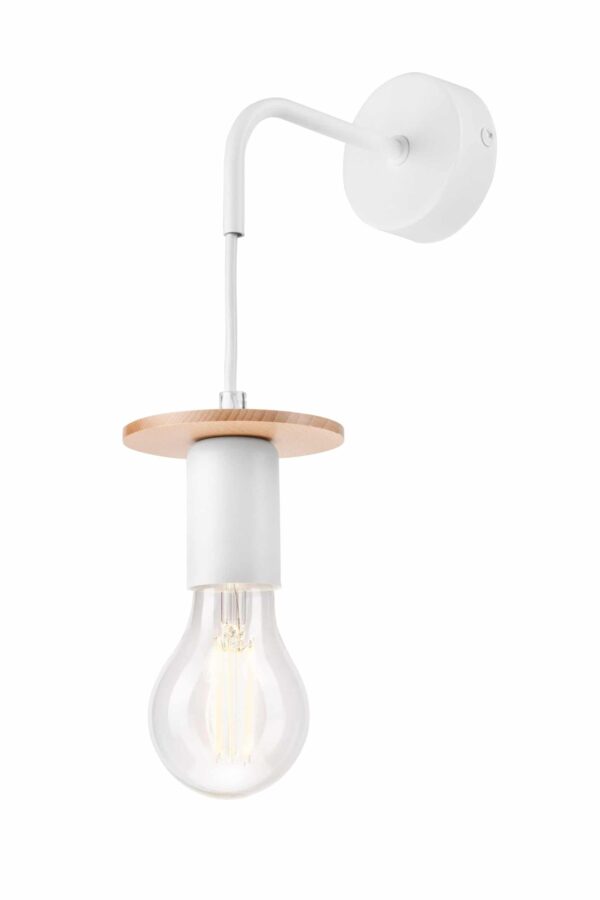 Modernus sieninis šviestuvas Angelina, baltas