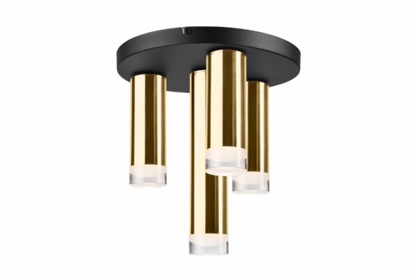 Lofto stiliaus, modernus pakabinamas šviestuvas Diego, auksinės spalvos