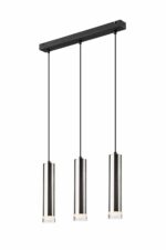 Lofto stiliaus, modernus pakabinamas šviestuvas Diego, sidabrinės spalvos