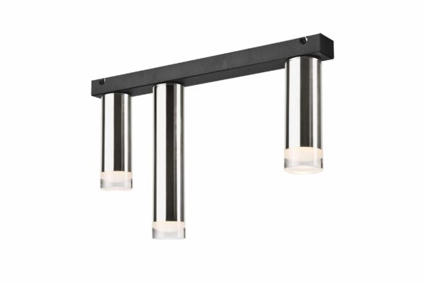 Lofto stiliaus, modernus pakabinamas šviestuvas Diego, sidabrinės spalvos