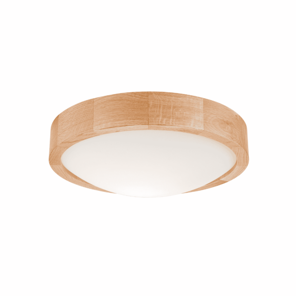 Apvalus pakabinamas šviestuvas, ąžuolo spalvos