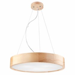 Apvalus pakabinamas šviestuvas Eveline, naturalios spalvos
