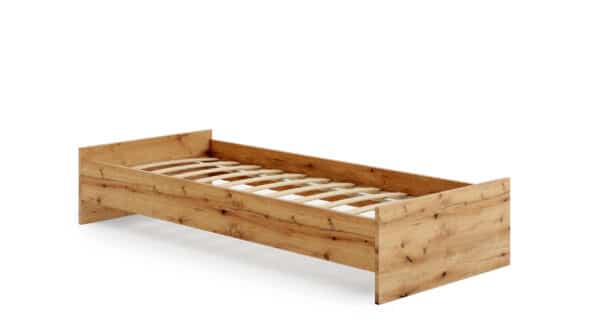 Lova Karo 204x37x94 cm, natūralios medžio spalvos