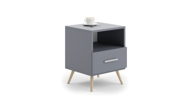 Naktinė spintelė Logan 53x37x40, pilkos spalvos