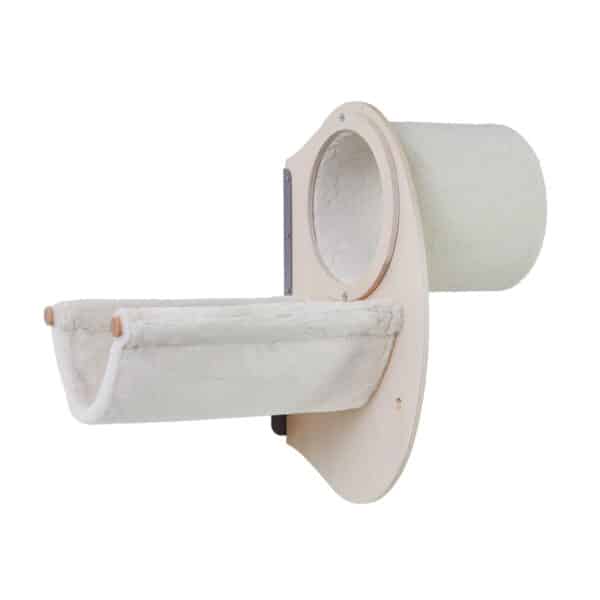 Purus pakabinamas sieninis guolis augintiniui Catwalk play maple, pagalvėlės spalva kreminė