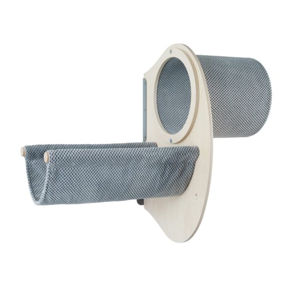 Pakabinamas sieninis guolis augintiniui Catwalk play maple, pagalvėlės spalva pilka