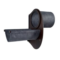 Pakabinamas sieninis guolis augintiniui Catwalk play wenge, pagalvėlės spalva tamsiai pilka