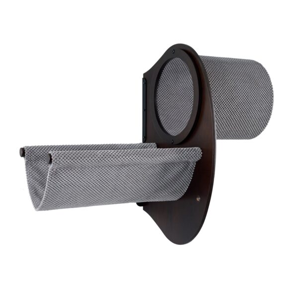 Pakabinamas sieninis guolis augintiniui Catwalk play wenge, pagalvėlės spalva šviesiai pilka