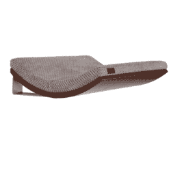 Pakabinamas sieninis guolis augintiniui Chill walnut, pagalvėlės spalva šviesiai pilka