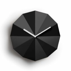 Lawa Design modernus laikrodis Delta juodos spalvos