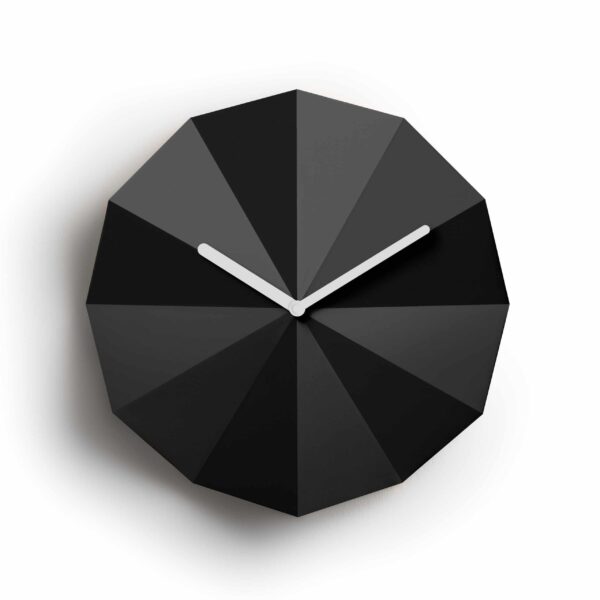 Lawa Design modernus laikrodis Delta juodos spalvos