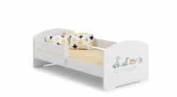 Vaikiška lova Luk su čiužiniu ir barjerine apsauga  164 cm x 85 cm x 63 cm, dinozaurai