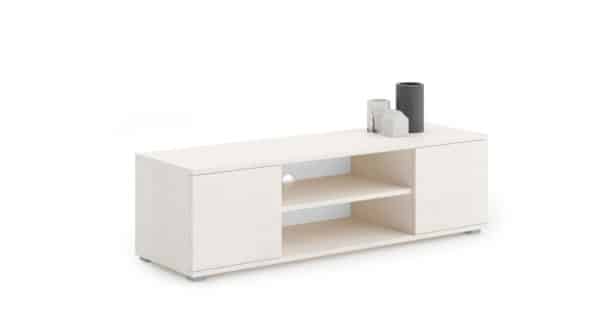 VRtTv7L.jpg Betono dizaino tv staliukas Focus RTV 155x37x40 cm, baltos spalvos