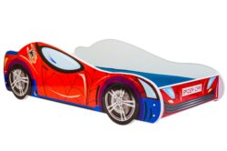 Vaikiška lova Car II su čiužiniu 165 cm x 84 cm x 49 cm, automobilis voras