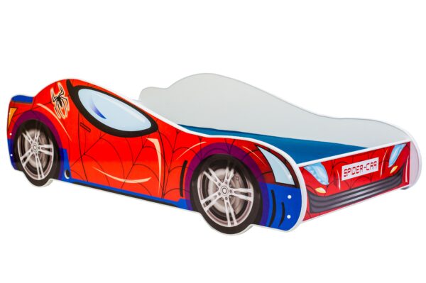 Vaikiška lova Car II su čiužiniu 150 cm x 74 cm x 44 cm, automobilis voras