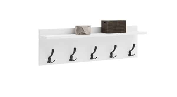 Stilinga drabužiu kabykla Andy 100x30x16 cm, baltos spalvos
