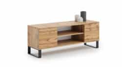 Tv staliukas Focus RTV 155x49x40 cm, natūralios medžio spalvos