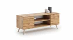 Tv staliukas Focus RTV 155x50x40 cm, natūralios medžio spalvos