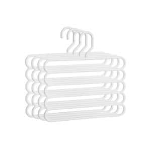 Kelnių kabyklų rinkinys 4 vnt., baltos spalvos