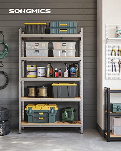 51Z8nbDHkiL._SL500_.jpg Didelė sandėliavimo lentyna su reguliuojamomis lentynomis GLR060E01