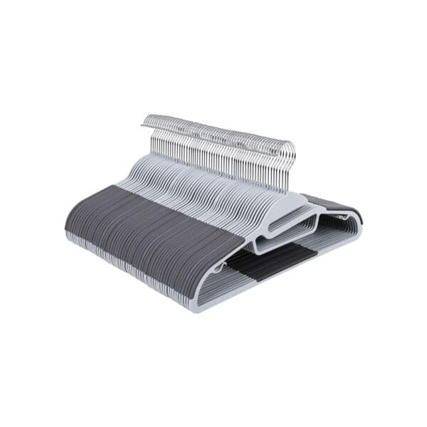 Pakabų rinkinys 50 vnt., pilkos spalvos