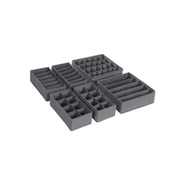 apatinių drabužių laikymo / stalčių organizatorinės dėžės, 6vnt.