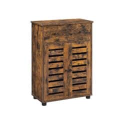 Spintelė su stalčiumi, vintažinės rudos spalvos