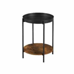 Kavos staliukas LET221B01, rudos/juodos spalvos