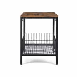 Šoninis staliukas LET35BX, rudos/juodos spalvos