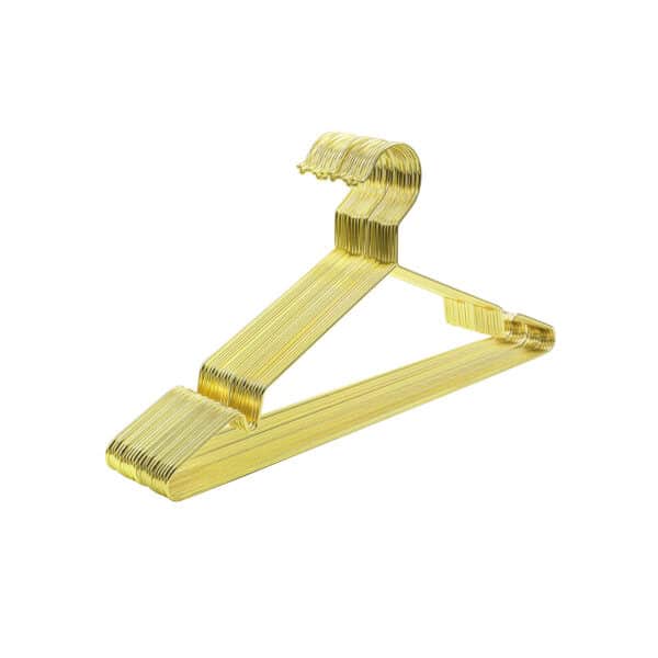 Metalinių pakabų rinkinys 20vnt, auksinės spalvos