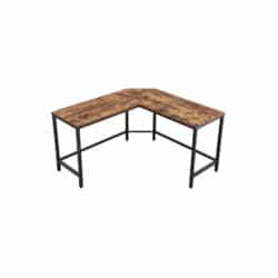 Vintažinės rudos spalvos kampinis rašomasis stalas