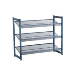 Batų lentyna 3 lentynos, mėlynos spalvos