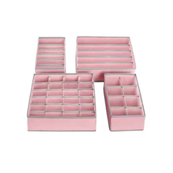 apatinių drabužių laikymo / stalčių organizatorinės dėžės, 4vnt.