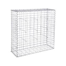 Gabionas 100 x 95 x 30 cm. GGB193, sidabrinės spalvos