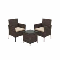 Sodo baldų komplektas iš 3 dalių